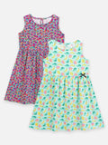 Pack of 2: Printed Dresses for Girls