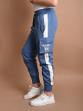 Solid Plain Cargo Drawstring Joggers