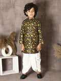Kalamkari Print Kurta with Dhoti Set
