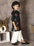 Paisley Print Kurta with Dhoti Set
