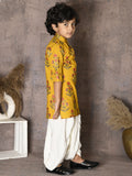 Floral Print Kurta with Dhoti Set