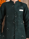 Embroidered Button Down Kurta with Pant Set