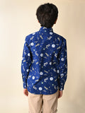 Space Printed Full Sleeves Shirt