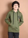 Front Pocket Designed Hooded Sweatshirt