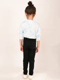 Tie Dye Printed Knot Top with Legging