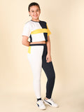 Short Sleeves Colorblock Tee with Jogger Set