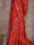 Bandhani Print Angrakha Ethnic Gown