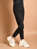 Solid Plain Cargo Joggers