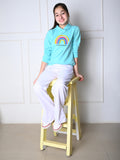 Rainbow Embellished Sweatshirt