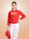 YAY Printed Full Sleeve Sweatshirt