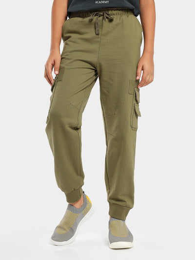 Solid Stylish Full Length Drawstring Joggers