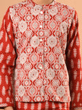 Ethnic Motifs Printed Kurta Pajama Set with Nehru Jacket