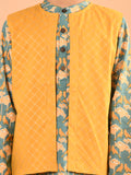 Ethnic Motif Printed Kurta Pajama Set with Jacket