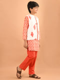 Ethnic Motifs Printed Kurta Pajama Set with Jacket