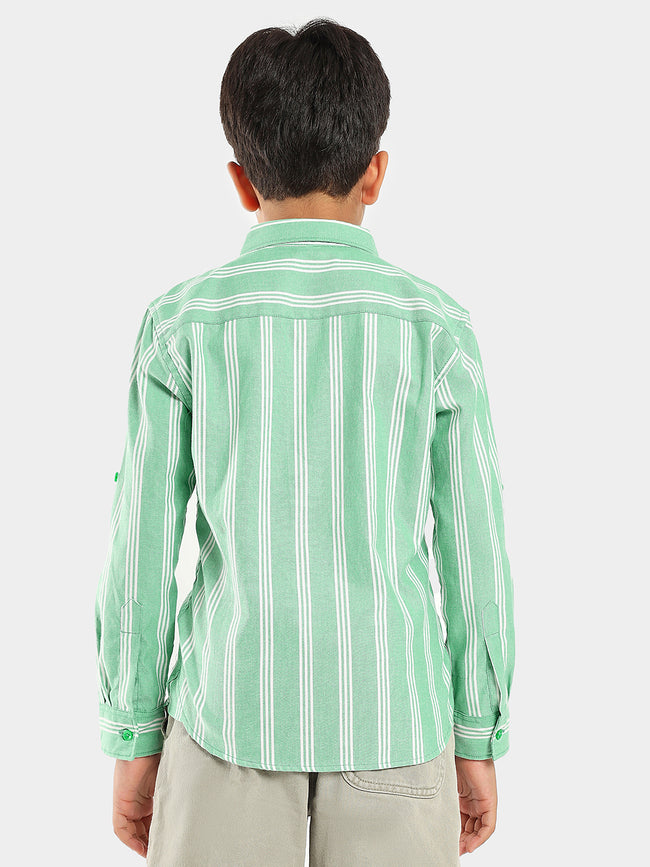 Full Sleeves Regular Wear Striped Casual Shirt