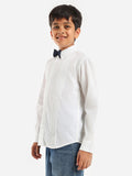 Full Sleeves Regular Wear Bow Tie Occasional Shirt