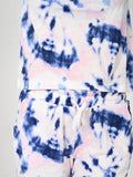 Tie Dye Printed Top with Shorts Set