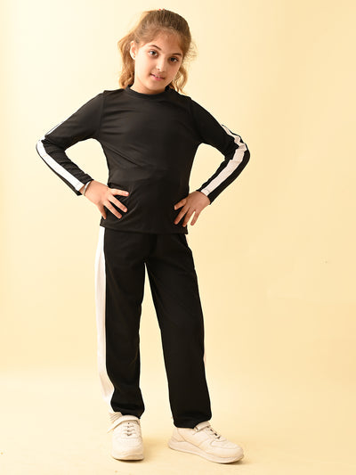 Solid Full Sleeves Top with Palazzo Pant Set