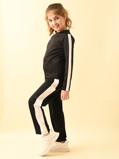 Solid Full Sleeves Top with Palazzo Pant Set