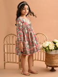 Floral Printed Ruffle Fit n Flare Dress