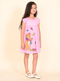 Hedgehog Printed Checkered Fit n Flare Dress