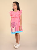 Cat & Mouse Printed Ruffle Fit  Flare Dress