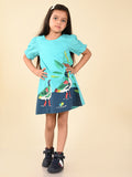 Duck Pond Printed Knee Length A-line Dress