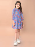 Lilpicks Fit & Flare Multicolor Dress for Girls