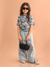 Tie Dye Printed Drop Shoulder Loose Fit Top