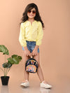 Solid Button Down Full Sleeves Top