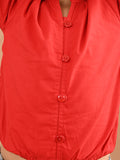 Solid Button Down Full Sleeves Top