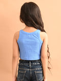 Solid Sleeveless Fitted Crop Tank Top