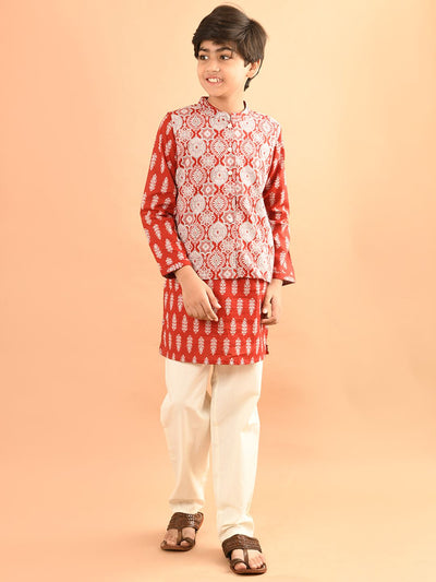 Dinosaur Print full sleeve kurta Pajama set