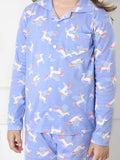 LiLac Unicorn Print Collar NightSuit