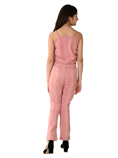 Sleeveless Printed Top with Pant Set