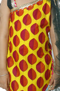 Lilpicks Bright Yellow one side shoulder Kurta with Sharara Set