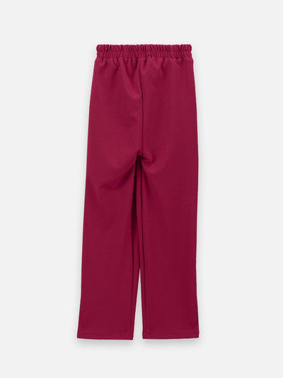 Wine Colour Sequin Work Clothing Set