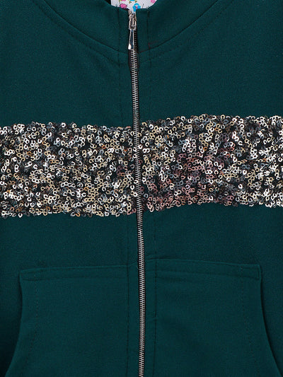 Teal Colour Sequin Work Clothing Set
