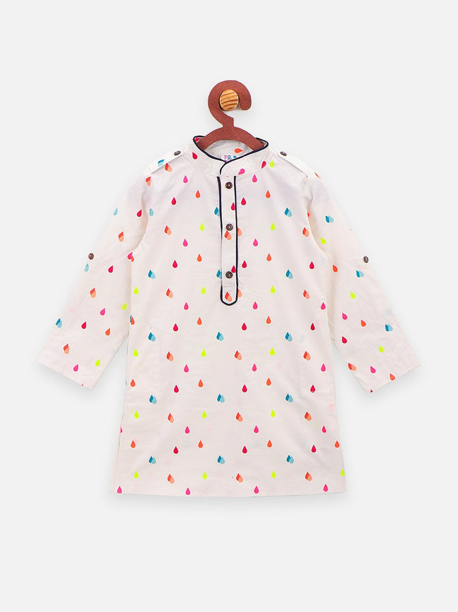 Lilpicks  Droplets Print  Kurta Pajama Set