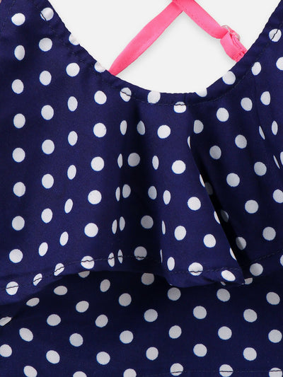 Blue Polka Dot Clothing Set