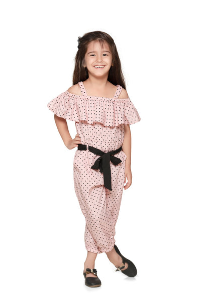 Dusty Pink Polka Jumpsuit