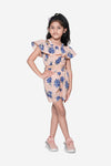Peach Funky Coordinated Shorts Set
