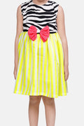 Neon Stripe Tiger Print Dress
