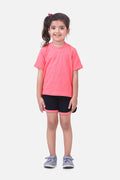 Neon Pink Tshirt with Short Lounge Set