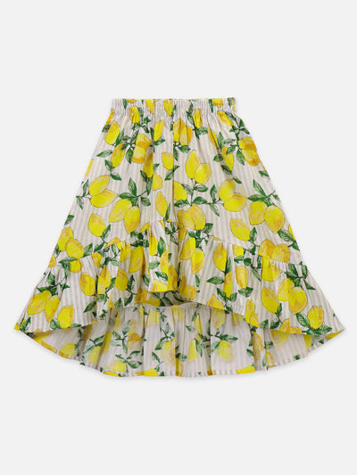 Lemon Yellow  Coordinated Skirt Set