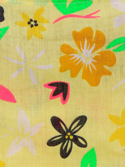 Floral two tops with Neon Green Shorts and Neon Pink Legging