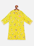 Lilpicks Yellow colour Dhoti kurta set