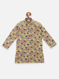 Lilpicks Car Print full sleeve kurta Pajama set