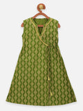 Lilpicks Angrakha Style sleeveless kurta with palazzo set