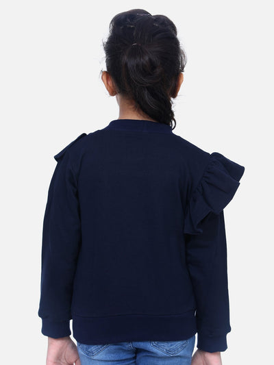 Navy French Terry Full Sleeve Unicorn SweatShirt